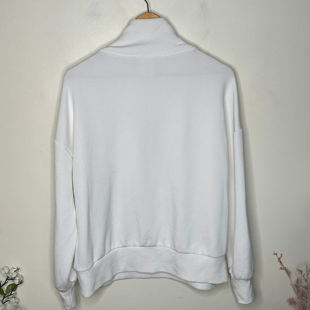 Varley Doublesoft Hawley Half-Zip Sweatshirt Whit… - image 4